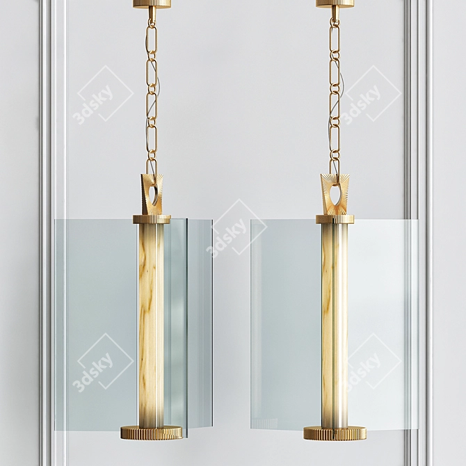 Baker Glow Lantern: Elegant Height Meets Functional Design 3D model image 1