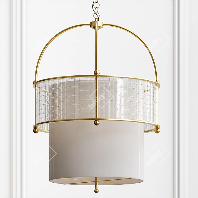 Baker Bracelet Chandelier: Elegant Illumination 3D model image 1