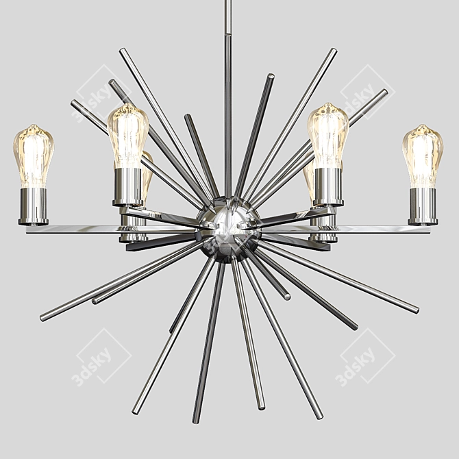 Elegant Carnegie Chandelier 3D model image 1