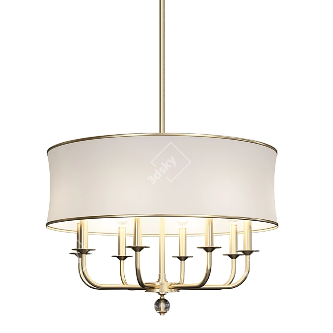 Elegant Ethan Allen Chandelier 3D model image 1