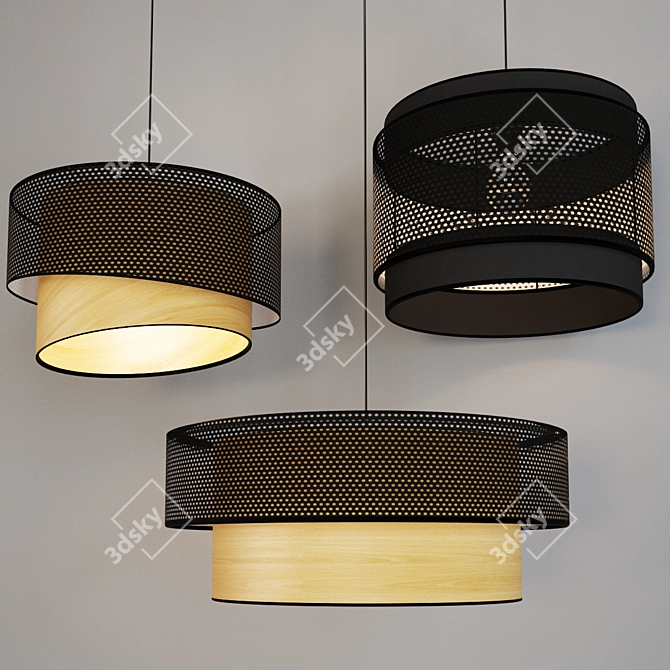 Metropolight Vintage Suspension Set 3D model image 2