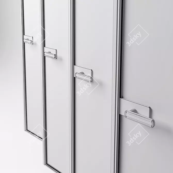 L7 Aluminum and Glass Door 3D model image 3