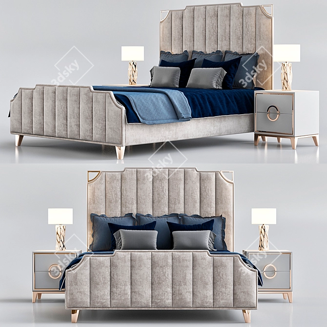 Elegant Dreamscape: Bedroom Signorini & Coco 3D model image 1