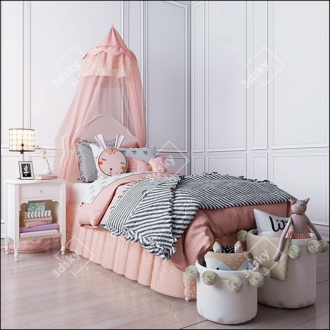 Pottery Barn Juliette Bedroom Set 3D model image 1