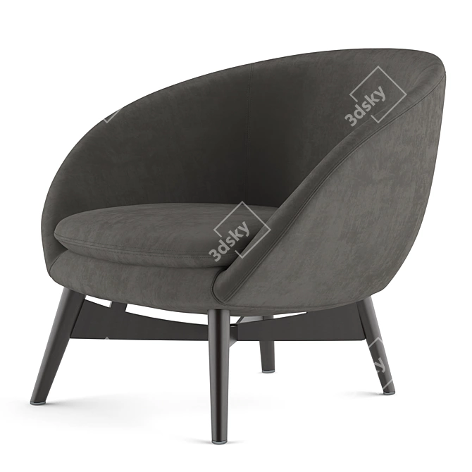 Modern elegance embodied: Minotti Russell 3D model image 2