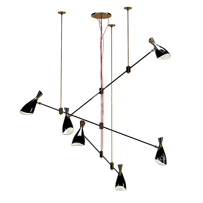 Elegant Duke Floor Lamp 3D model image 1