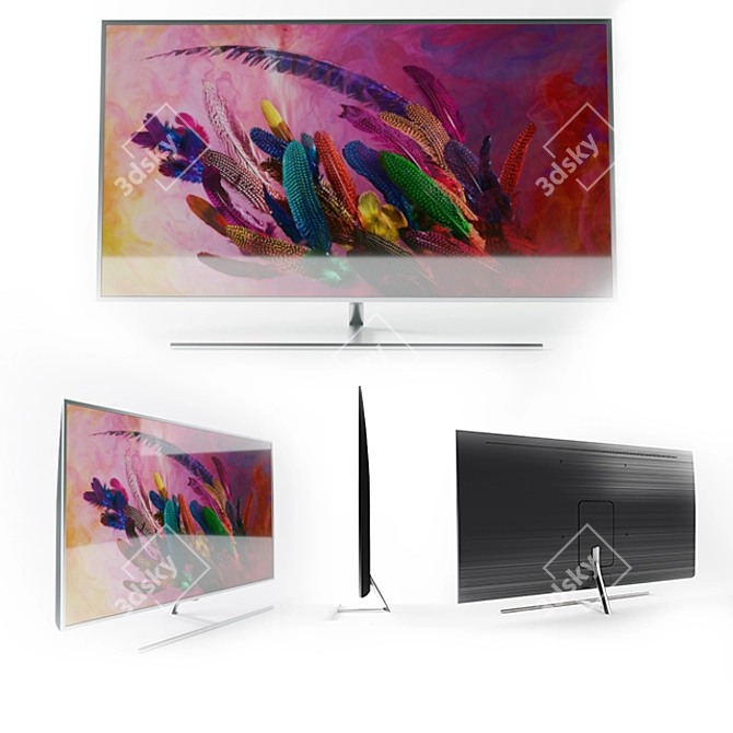 Samsung 75" QLED Smart 4K UHD 3D model image 1