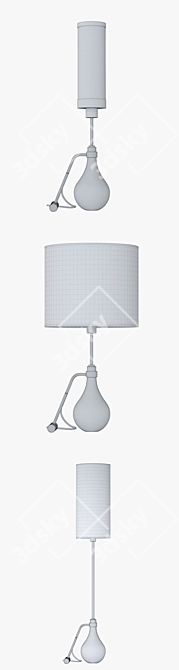 Modern Metalarte Eva Lamp: 3 Models for Immersive Lighting 3D model image 3
