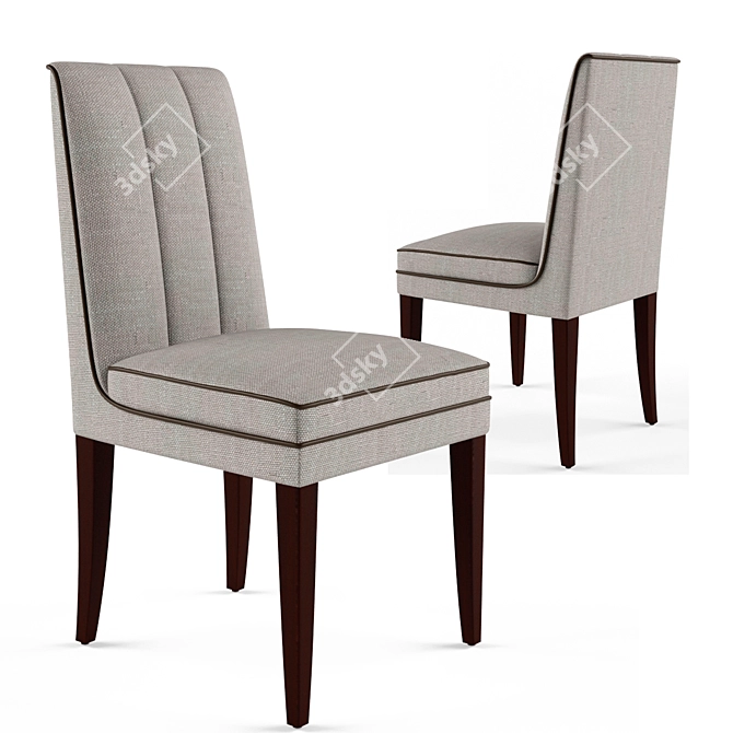 Elegant Seneca Chair: Captivating Comfort 3D model image 1