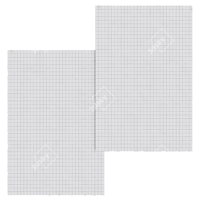 Rochebobois PARQUET Rug: Timeless Elegance 3D model image 2