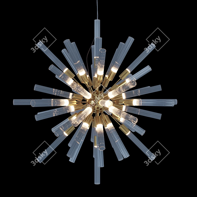 Luxxu Waterfall Sputnik Pendant 3D model image 1