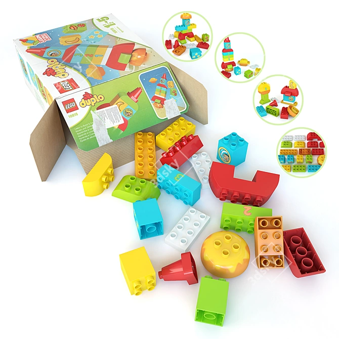 Title: Lego Duplo 10815 Building Set 3D model image 1