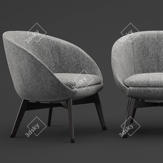 Title: Luxurious Minotti Lounge Set 3D model image 2
