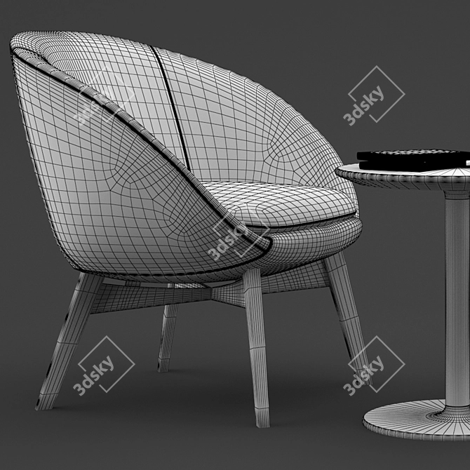 Title: Luxurious Minotti Lounge Set 3D model image 3