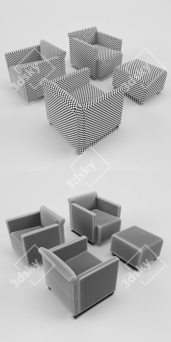  COR Quant Armchairs 3D model image 3