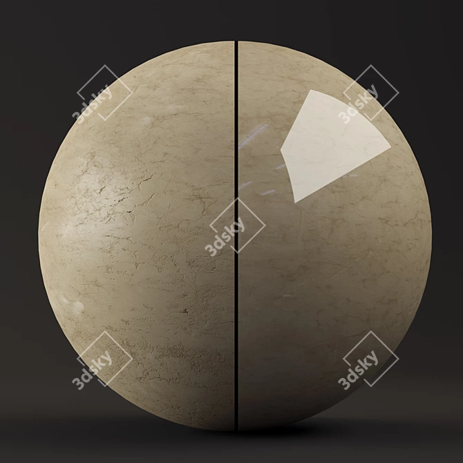 Vibrant Crystal & Smooth Marble Set 3D model image 3
