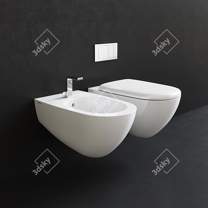 Elegant Flaminia Spin Set 3D model image 1
