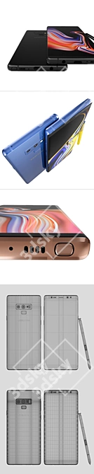 Samsung Galaxy Note 9: All Colors Available 3D model image 3