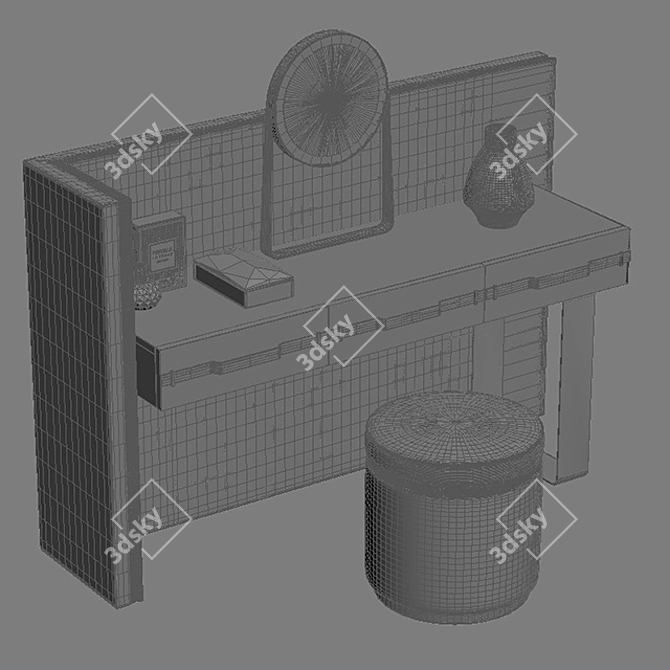 Modern Chic Chest of Drawers 3D model image 3