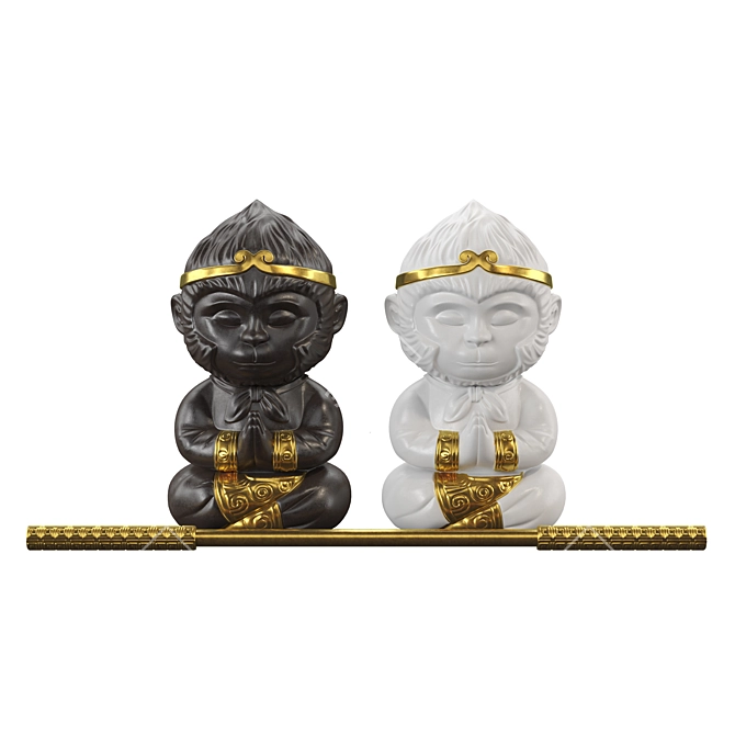 Adorable 3ds Max Wukong 3D model image 2