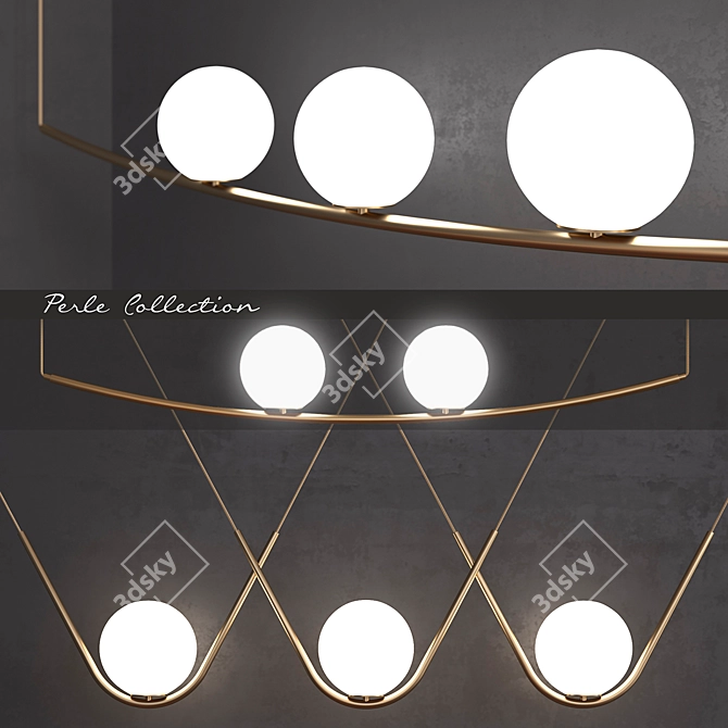 Larose Guyon Perle Lamp Collection 3D model image 1