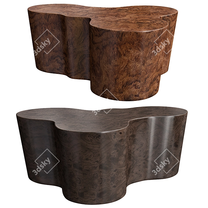 Elegant Orgo Cocktail Table 3D model image 2