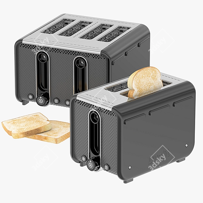 Title: Dualit Studio Toaster - Sleek and Stylish 3D model image 1