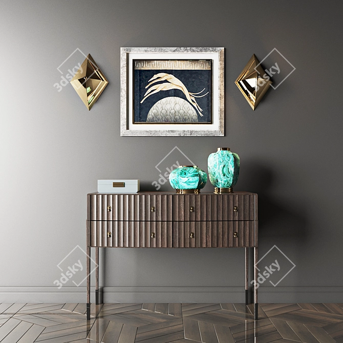 Console + Sconce Set for Eichholtz: Wall Lamp Augusta 3D model image 1