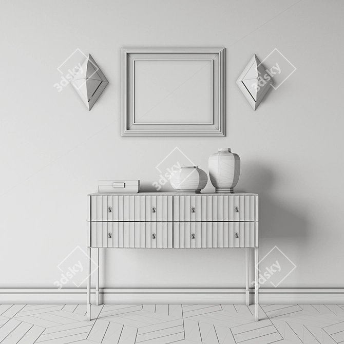 Console + Sconce Set for Eichholtz: Wall Lamp Augusta 3D model image 2