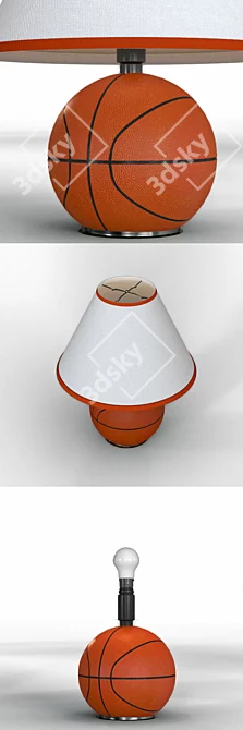 Slam Dunk 12" Hoop Lamp 3D model image 2