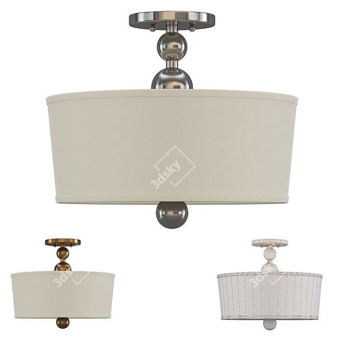 Hinkley Zelda Pendant Light 3D model image 1