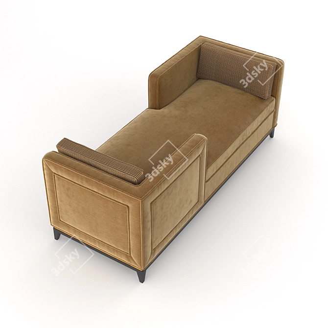 Modern Compact Sofa 3D model image 2