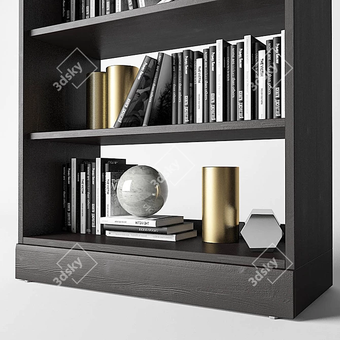 Havsta Shelving Unit with Base 3D model image 2