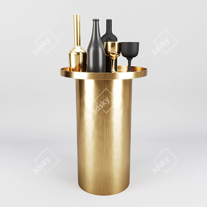 Gianfranco Ferre Moss Table 3D model image 1