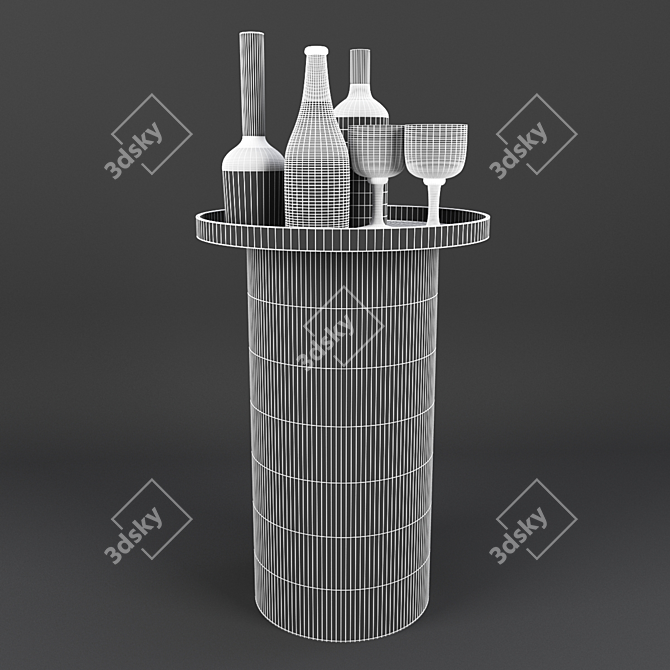 Gianfranco Ferre Moss Table 3D model image 2