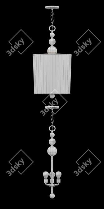 Hinkley Zelda Pendant Light 3D model image 3