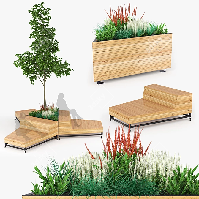 Urban Oasis: Courtyard City Hall 3D model image 1