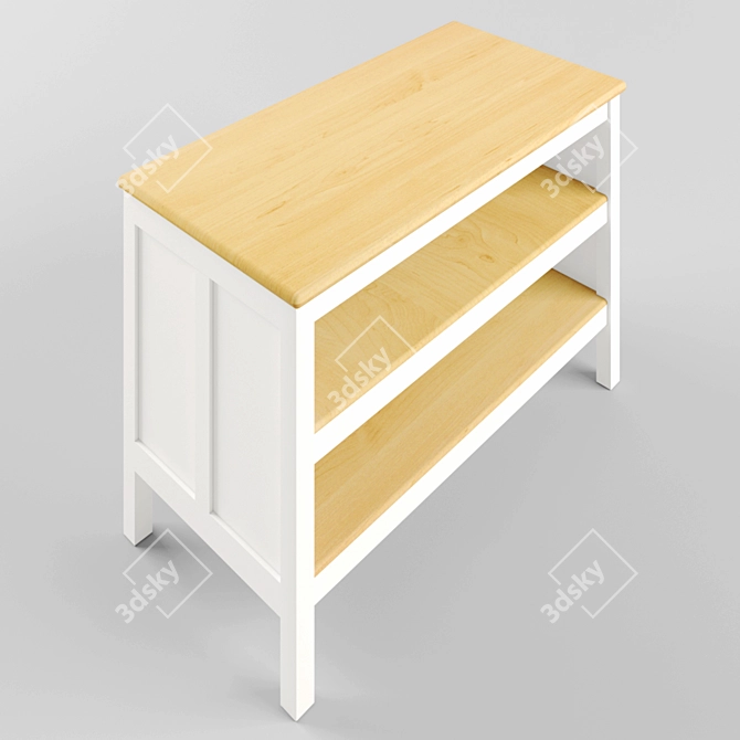 Versatile Kitchen Island Table 3D model image 2