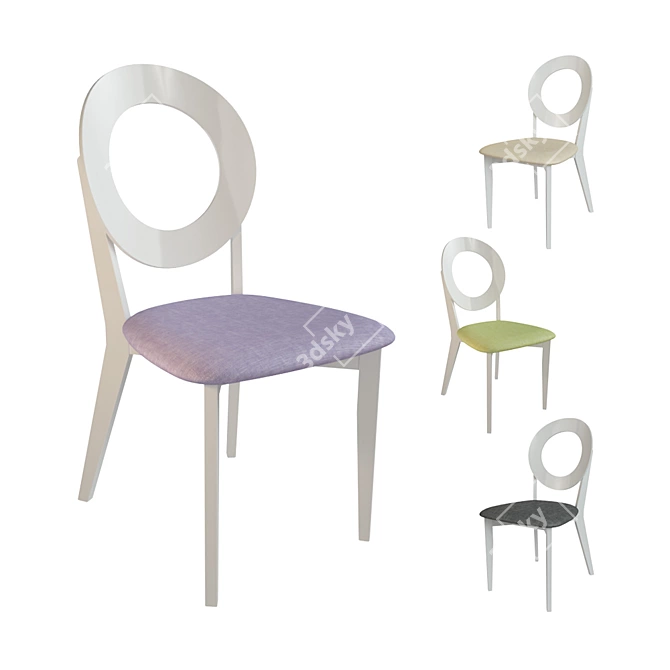 Economy Segment Chair HO 3D model image 1