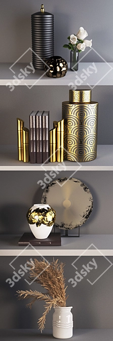 Elegant Decor Set 3D model image 2