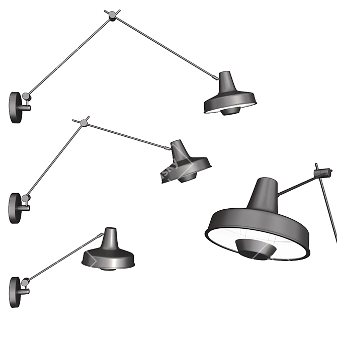 Arigato Wall Lights - Stylish and Modern 3D model image 1
