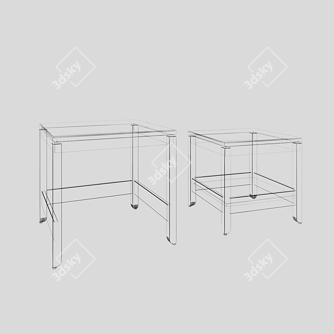 Stylish Havsta Ikea Set 3D model image 3