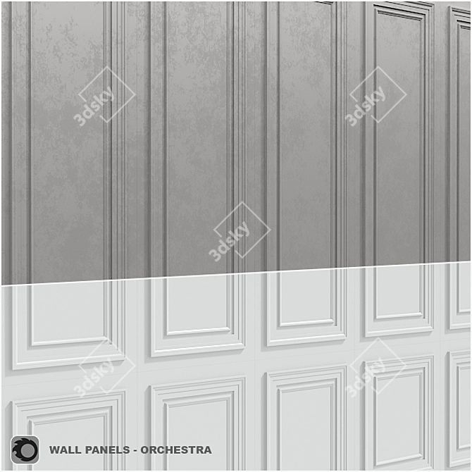 Harmony Wall Panels: Leto Orchestra 3D model image 1