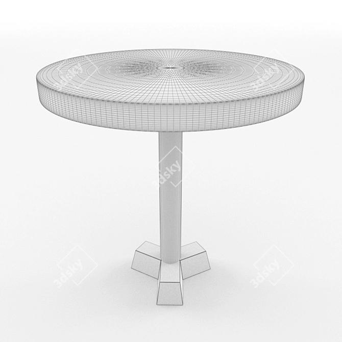 Elegant Brass Table: Gervasoni 3D model image 2