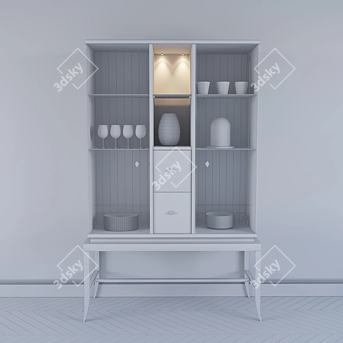 Elegant Relief Showcase 3D model image 3