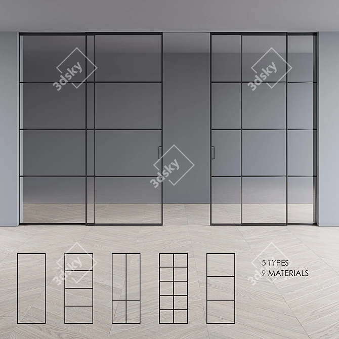 FOA Factory 1950: Modern Doors Collection 3D model image 1