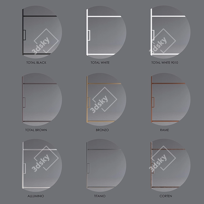 FOA Factory 1950: Modern Doors Collection 3D model image 2