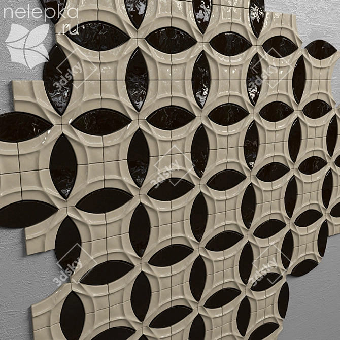 Algol: Handcrafted Tile with Classic Design 3D model image 1