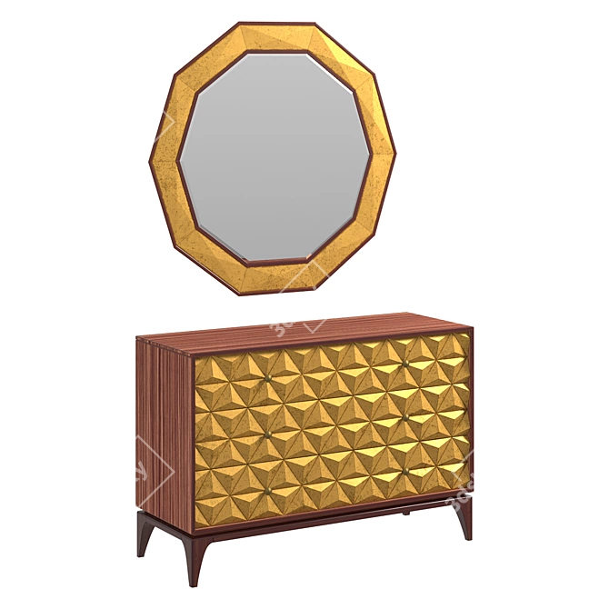 Lexington Broadway Chest of Drawers 3D model image 1