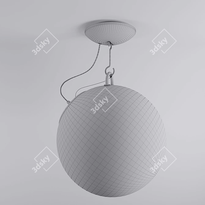 Miconos Blown Glass Pendant Light 3D model image 3